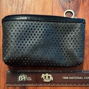 Black Perforated Pouch